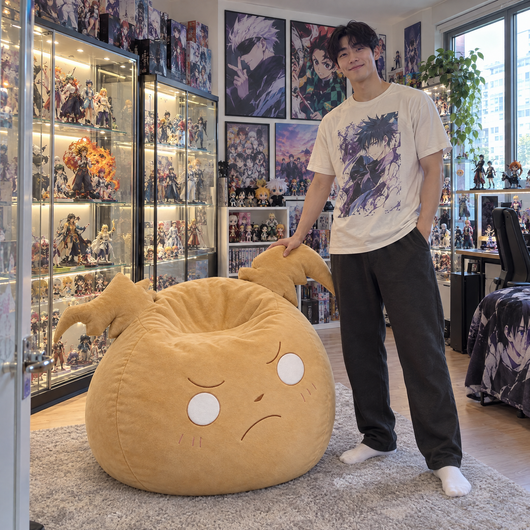 Maka Bean Bag in an anime fan's room