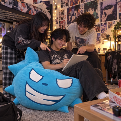 Soul Bean Bag in an anime fan's room