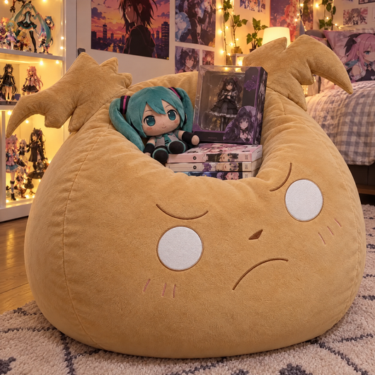 Maka Bean Bag in an anime fan's room